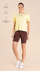 24271137 - Camiseta Feminina B.ON Fitness Amarelo Cream