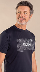 24271013 - Camiseta Masculina B.ON Estampada Preta