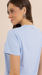 24271264 - Camiseta Feminina Basic Azul claro