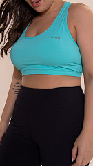 24270445 - Top Feminino B.ON Basic Plus Size Verde Água