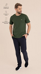 24271406 - Camiseta Masculina Basic Verde Florest