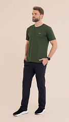 24271406 - Camiseta Masculina Basic Verde Florest