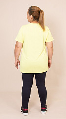 24271319 - Camiseta Feminina B.ON Dry Classic Fit Plus Size Verde Lima