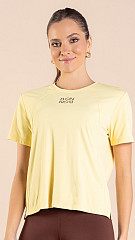 24271137 - Camiseta Feminina B.ON Fitness Amarelo Cream