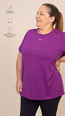 24271321 - Camiseta Feminina B.ON Dry Classic Fit Plus Size Roxo