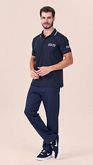 24270204 - Camisa Gola Polo Masculina B.ON Marinho