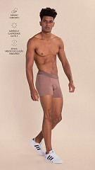 24270357  -Cueca Boxer Masculina  Nude Marrom