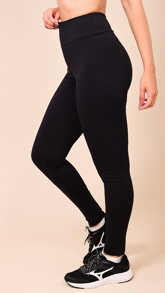 24270001 - Legging Feminina Basic Alta Compressão Preta