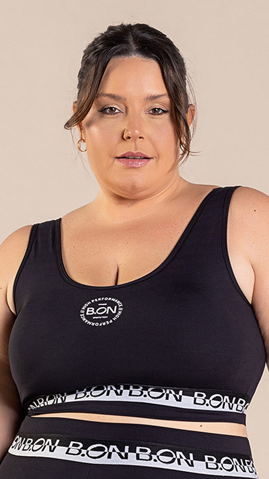 24270104 - Top Feminino B.ON Elastic Plus Size Preto