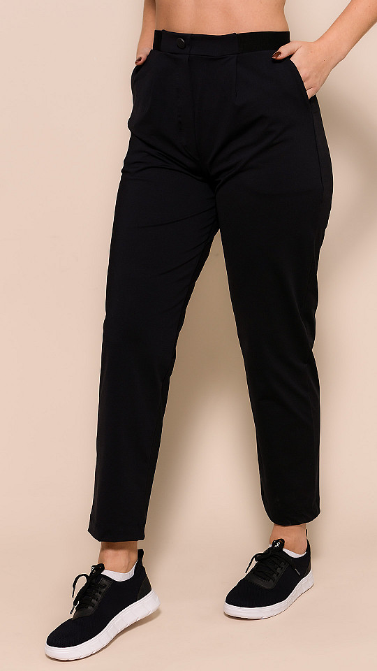 24270107 - Calça Feminina Alfaiataria Preta